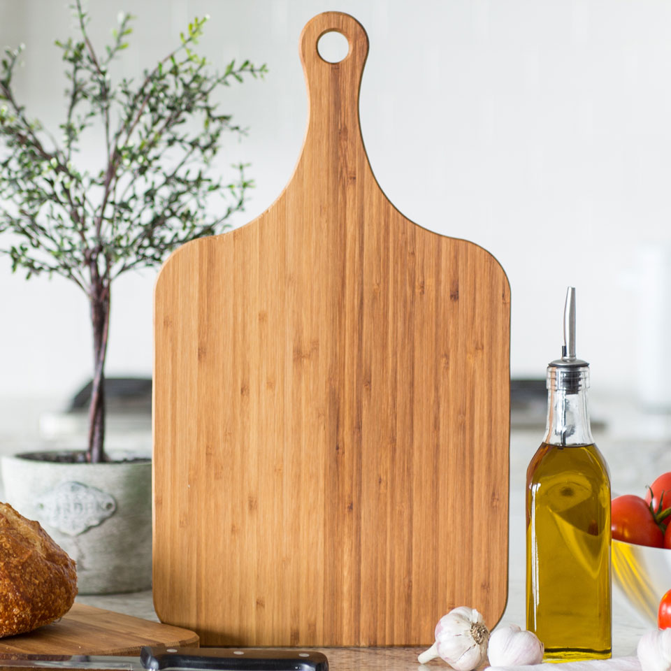 Framily Bamboo Cutting Board With Handle 7x13 - Queen B Home