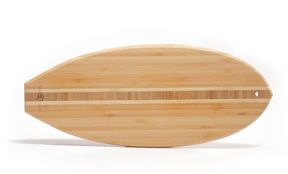 Personalized Eco-Friendly Surfboard Bamboo Cutting Board