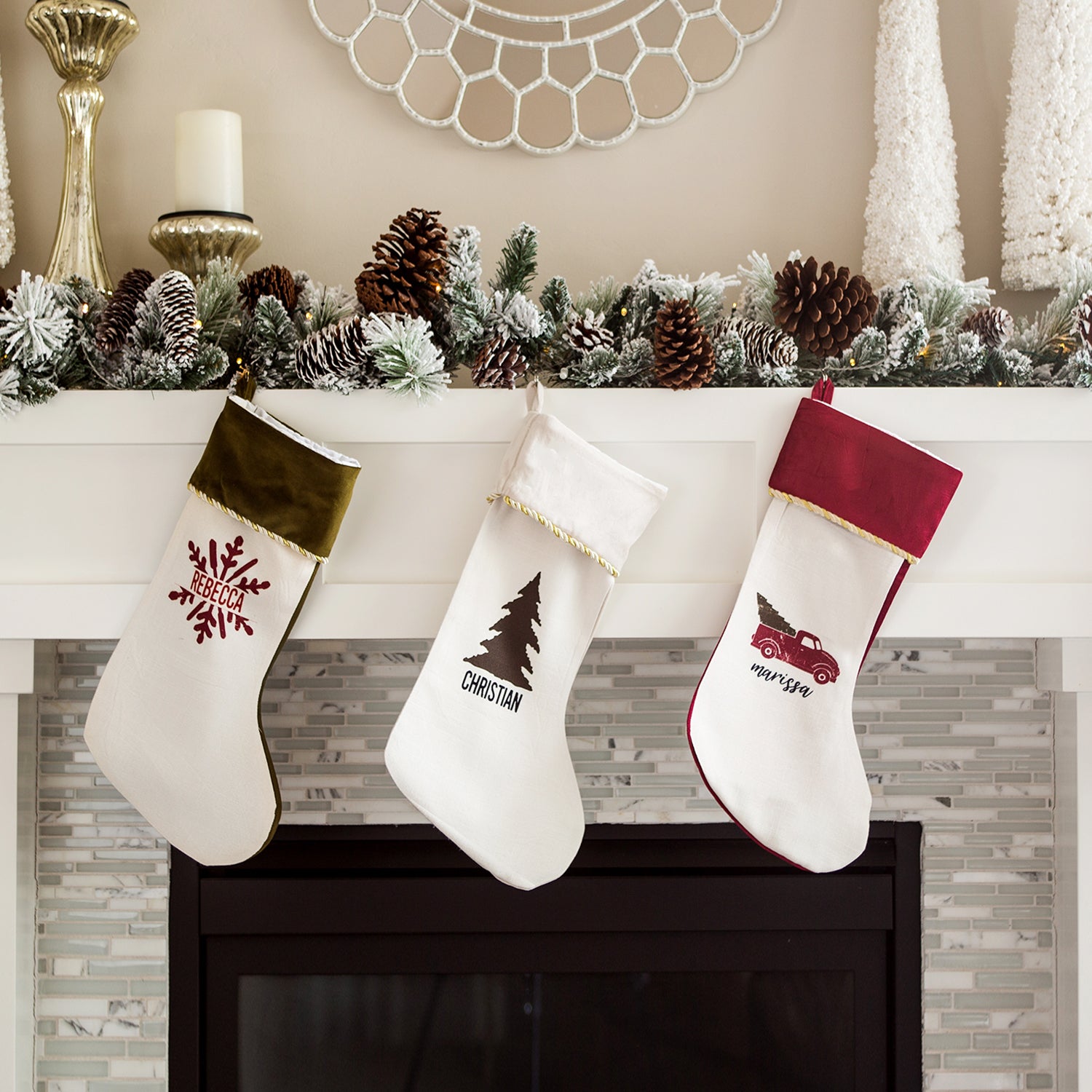Personalized Velvet-trimmed Christmas Stockings – Qualtry