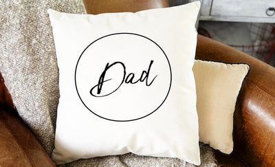 Personalized Throw Pillow Covers for Dad and Grandpa