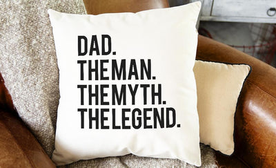 Personalized Throw Pillow Covers for Dad and Grandpa