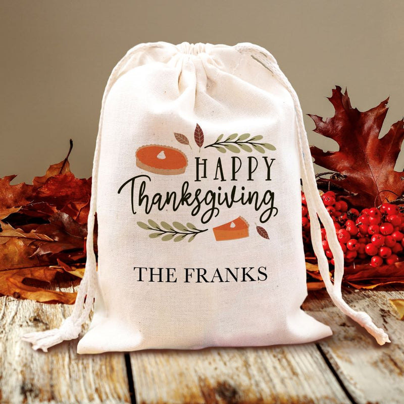 Happy Thanksgiving - Fall Harvest Party Clear Goodie Favor Bags - Treat Bags  With Tags - Set of 12 | BigDotOfHappiness.com – Big Dot of Happiness LLC