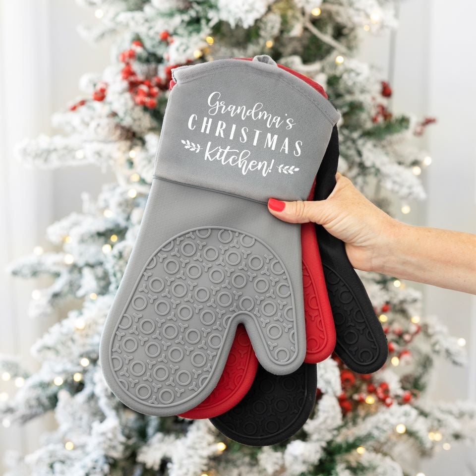 Wholesale Christmas Oven Mitt Collection 6 Assorted Designs - GLW