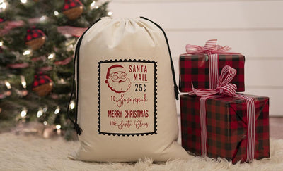 Personalized Jumbo Santa Gift Bags – Santa’s Workshop Collection