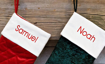 Customized Velvet Christmas Stockings