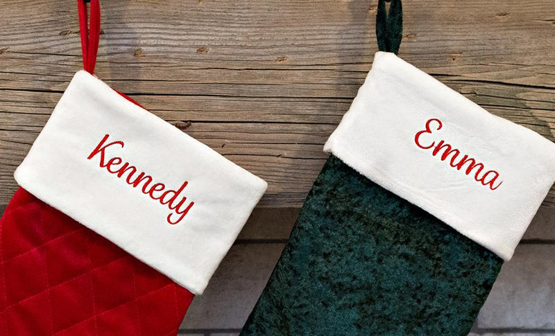 Customized Velvet Christmas Stockings